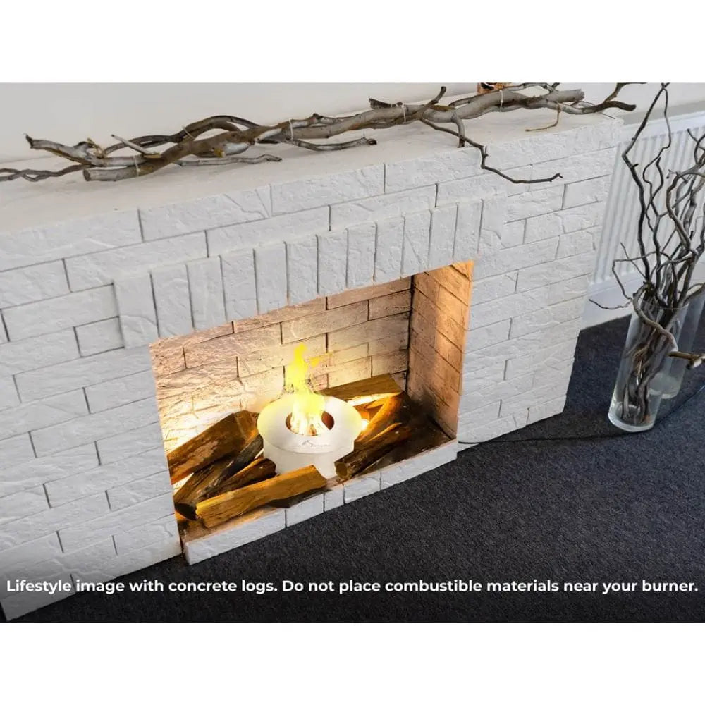 The Bio Flame 13-In Round Ethanol Fireplace Burner — Modern Blaze