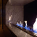 Close up on the flames of The Bio Flame 38" Ethanol Fireplace Burner