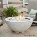 The Outdoor GreatRoom Company Cove 42-Inch White Gas Fire Bowl