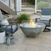 The Outdoor GreatRoom Company Cove 42-Inch Natural Gray Gas Fire Bowl with Optional Wind Guard