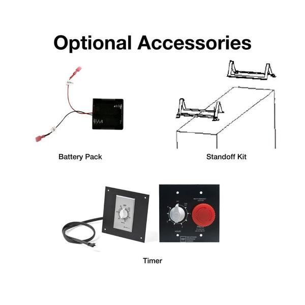 The Outdoor GreatRoom Company Ready to Finish Gas Fireplace Optional Accessories