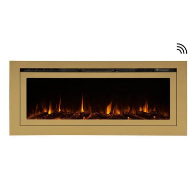 Touchstone Deluxe Gold 50-Inch Built-In Smart Electric Fireplace (#86275)