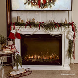Touchstone Fireplug PRO electric fireplace insert fitted into an Encase surround mantel