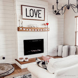 Touchstone Forte 40-Inch electric fireplace with the flame switched off