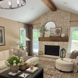 Touchstone Forte Steel 40-Inch electric fireplace installed in a room