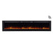 Touchstone Sideline 100-Inch Recessed Electric Fireplace (#80032)