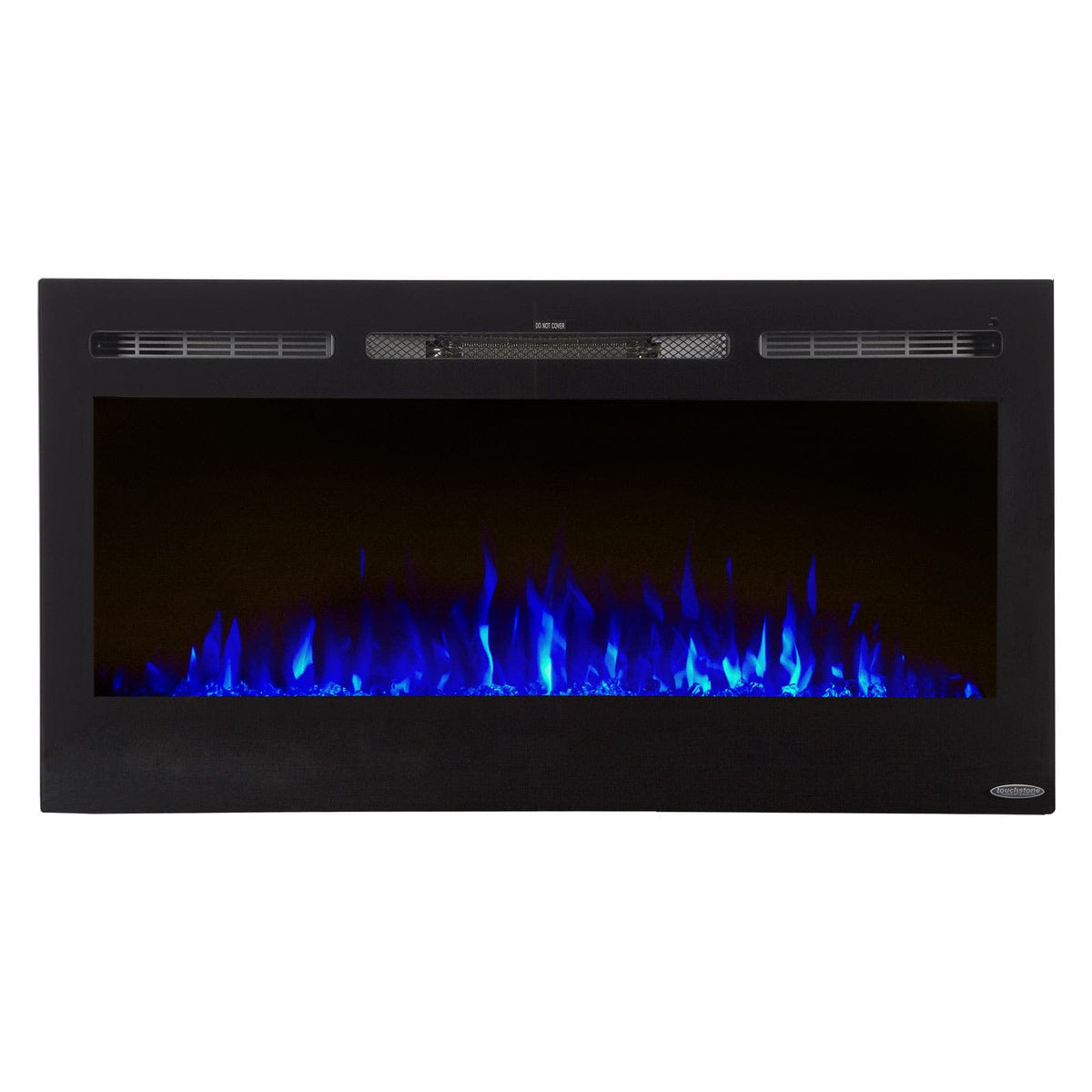 Touchstone Sideline 40-Inch recessed electric fireplace, front view