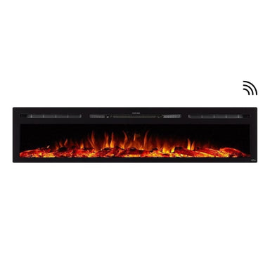 Touchstone Sideline 84-Inch Recessed Smart Electric Fireplace (#80043)