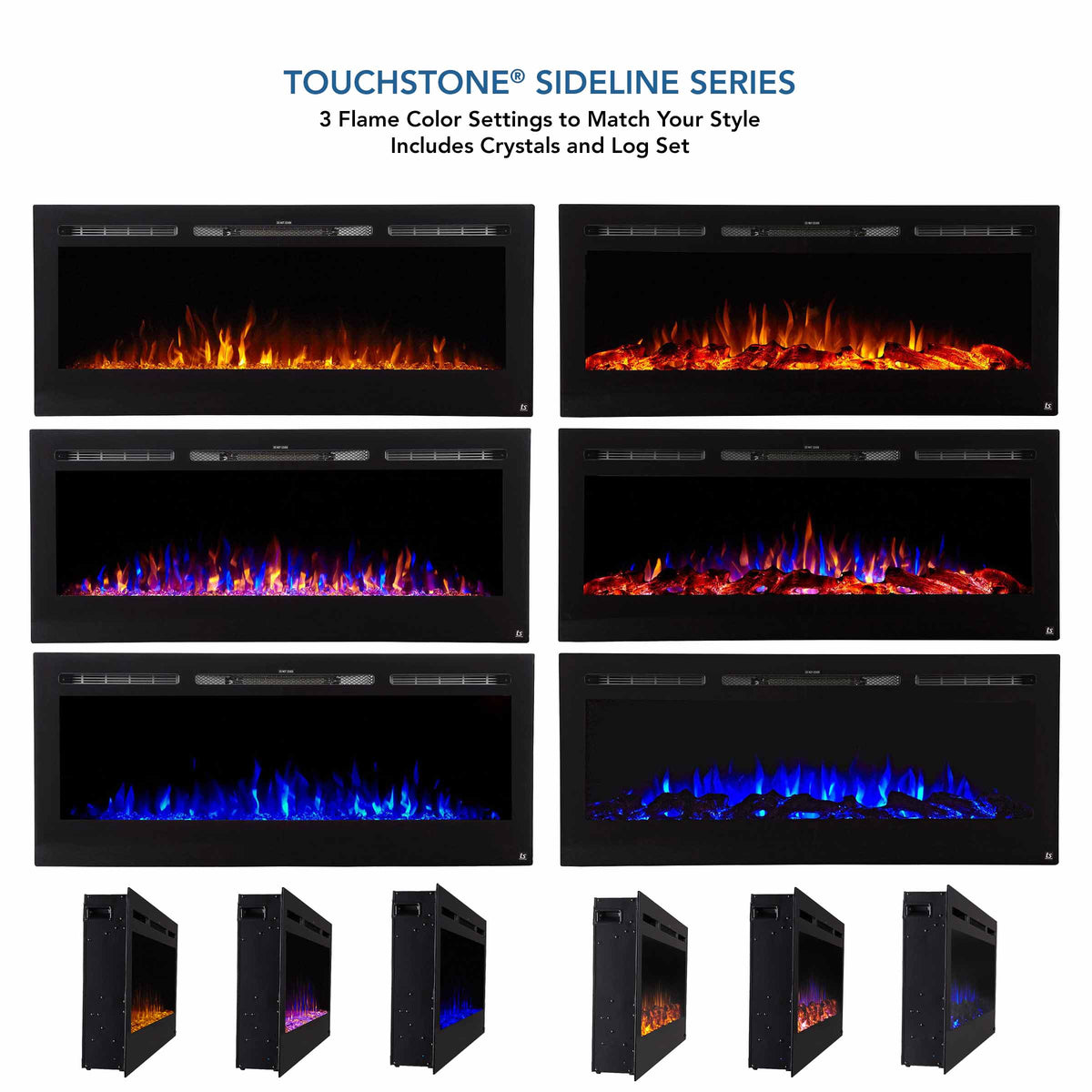 Touchstone Sideline Steel flame color options
