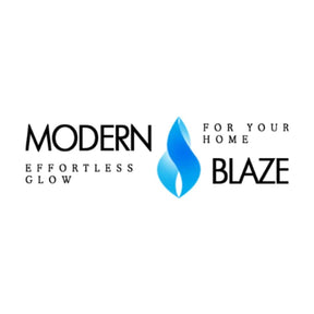 modern blaze logo - front view