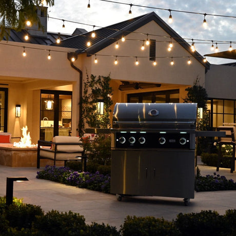 Wildfire Ranch PRO 42-Inch 4-Burner Built-In Gas Grill with Cart at Yard