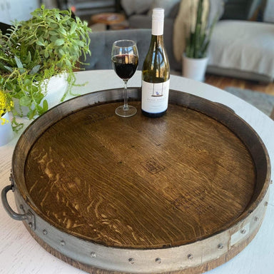 Wine Barrel Dude Wine Barrel Serving Tray