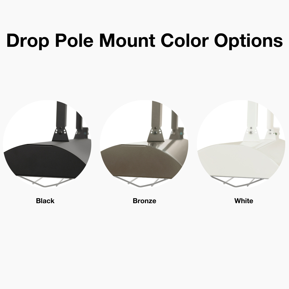 Drop Pole Mount Color Options