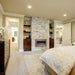 Amantii Panorama XS 40″ Built-in Indoor /Outdoor Electric Fireplace in Bedroom