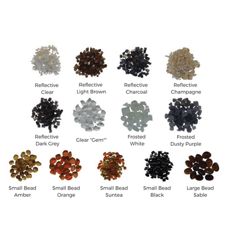 Amantii Fireplace Media - Decorative Glass for Gas and Electric Fireplaces