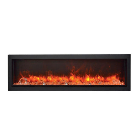 Amantii Panorama DEEP 60″ Built-in Indoor /Outdoor Electric Fireplace (BI-60-DEEP) Orange Flame