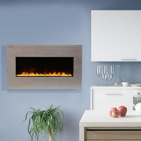 Amantii Panorama XS 40″ Built-in Indoor /Outdoor Electric Fireplace in Kitchen