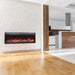 SYMMETRY 60" Bespoke Built-in Electric  Fireplace in Kitchen and Dining Area