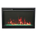Amantii Traditional Xtraslim Wall Mounted Indoor Electric Fireplace with WiFi With Clear Glass Diamond