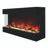 Amantii TRU-VIEW 40" Indoor /Outdoor 3-Sided Electric Fireplace