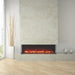 Amantii TRU-VIEW 60" Indoor /Outdoor 3-Sided Electric Fireplace in Minimalist Room