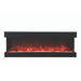 Amantii TRU-VIEW 72" Indoor /Outdoor 3-Sided Electric Fireplace