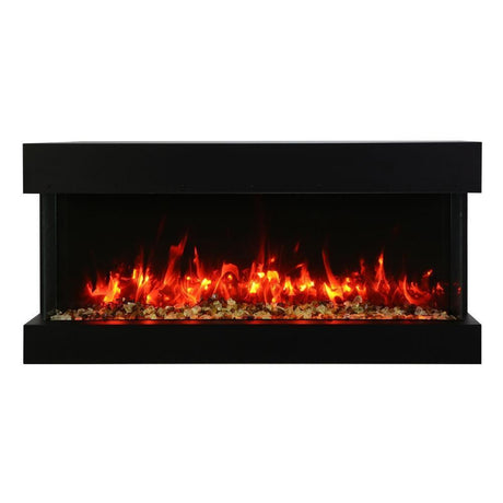 Amantii TRU-VIEW Slim Indoor/Outdoor 3-Sided Electric Fireplace, Sizes: 30" - 72"