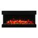 Amantii TRU-VIEW Slim Indoor/Outdoor 3-Sided Electric Fireplace, Sizes: 30" - 72"