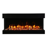 Amantii TRU-VIEW Slim Indoor/Outdoor 3-Sided Electric Fireplace, Sizes: 30" - 72"