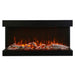 Amantii TRU-VIEW XT Indoor/Outdoor 3-Sided Electric Fireplace, Sizes: 40" - 88"