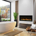 Amantii Panorama XS 60-Inch Built-in Indoor /Outdoor Electric Fireplace (BI‐60‐XTRASLIM) in Bathroom
