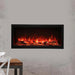 Amantii Panorama XT 40-Inch Indoor /Outdoor Electric Fireplace (BI-40-DEEP-XT) recessed into Wall