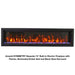 Amantii Symmetry Bespoke 74" Electric Fireplace with Multicolored Ember Bed