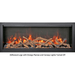 Amantii Bespoke XT Electric Fireplace with Driftwood Logs and Lights Turned Off