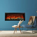 Amantii SYMMETRY Bespoke Extra Tall 50" Electric Fireplace with WiFi and Sound in casual room