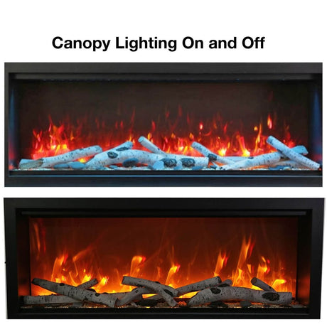 Canopy lighting on and off