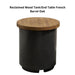 American Fyre Designs Contempo Reclaimed WoodTank/End Table French Barrel Oak