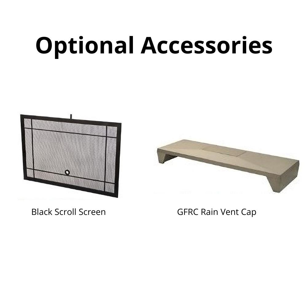 Optional Accessories for Brooklyn gas fireplace