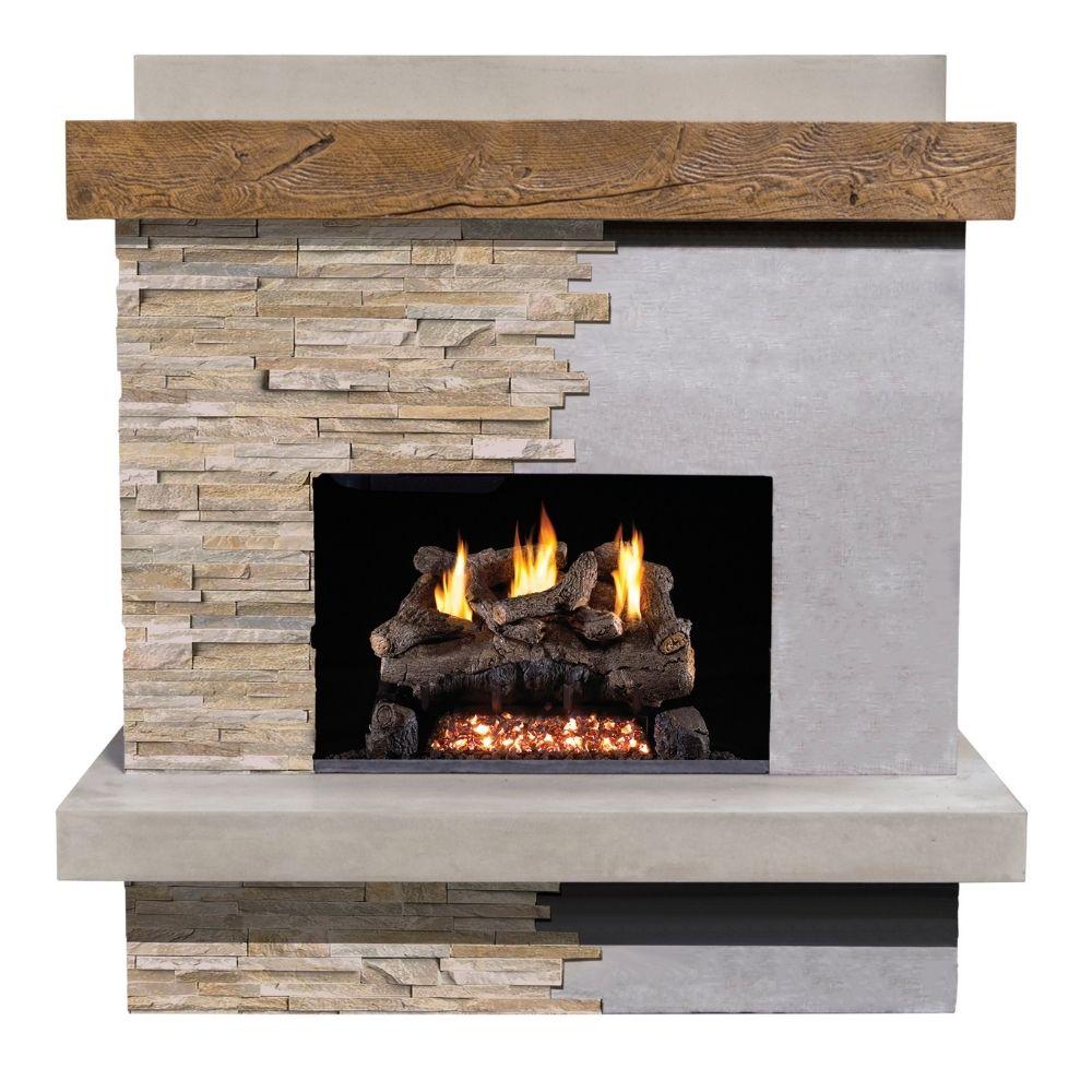 American Fyre Designs Brooklyn Smooth 68-Inch Free Standing Outdoor Gas Fireplace