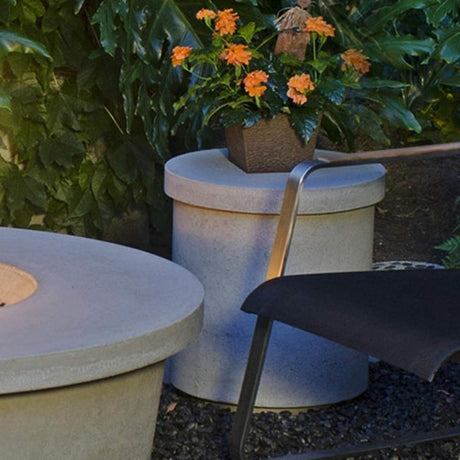 Contempo Round Fire Pit with Tank/End Table