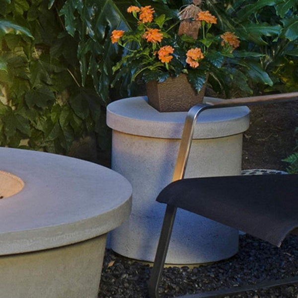 Contempo Round Fire Pit with Tank/End Table