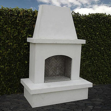 American Fyre Designs Contractor's Model 67" Recessed Body and Hearth Outdoor Gas Fireplace Lifestyle