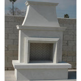 American Fyre Designs Contractor's Model 67" Recessed Body and Hearth Outdoor Gas Fireplace With Moulding Lifestyle