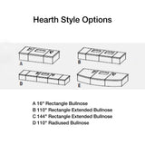 American Fyre Designs Cordova 76-Inch Recessed Body and Hearth Outdoor Gas Fireplace