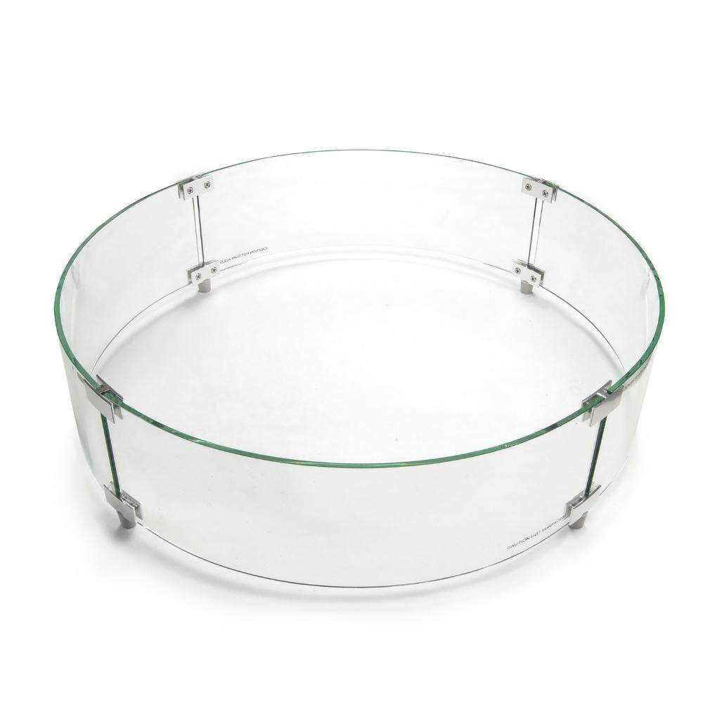 Glass Wind Guard for for Round Gas Fire Pits