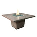 American Fyre Designs Cosmopolitan 60" Concrete Square Gas Fire Pit Dining Table