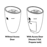 American Fyre Designs Eclipse 23" Free Standing Outdoor Gas Fire Urn Comparison
