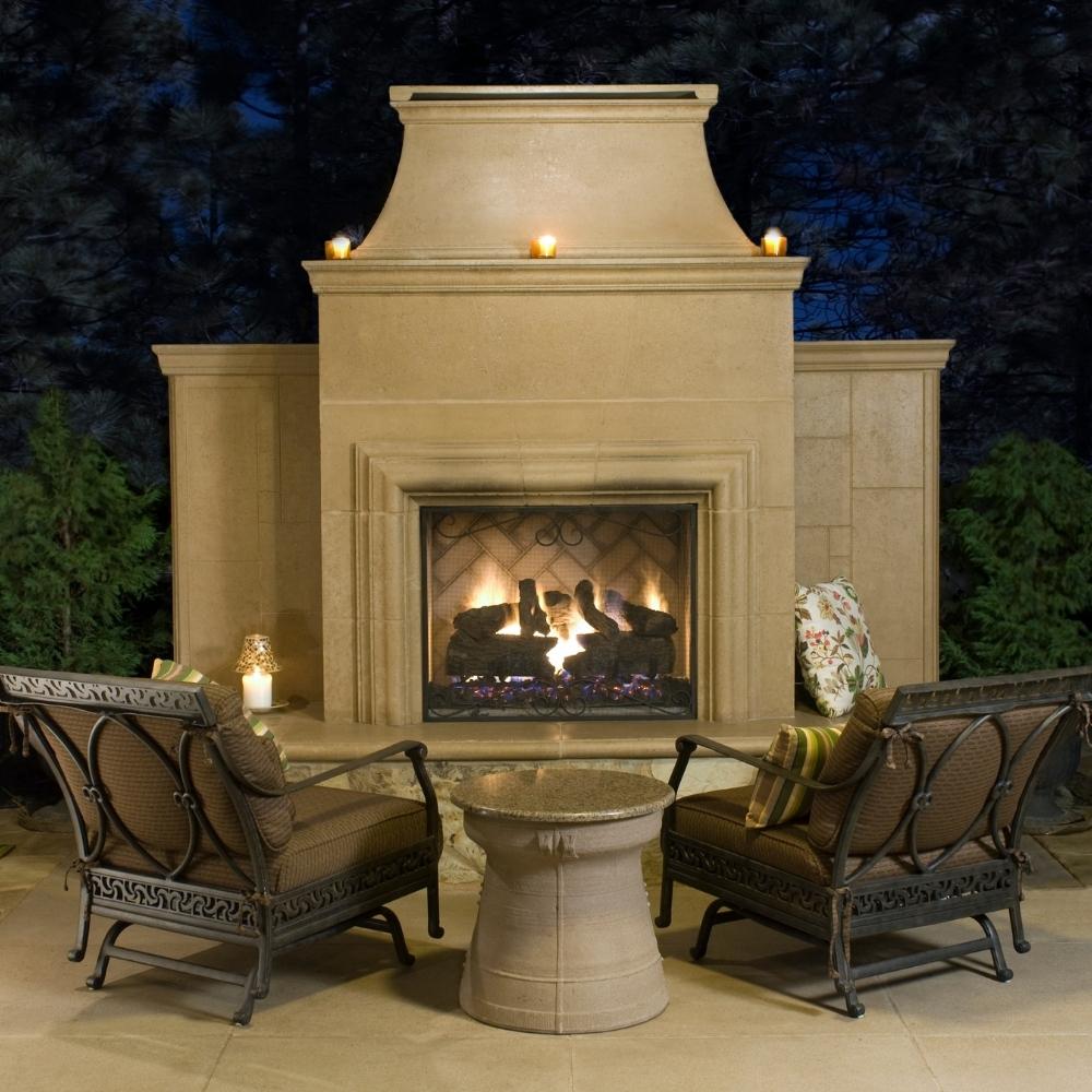 American Fyre Designs Grand Cordova 110-Inch Freestanding Outdoor Gas Fireplace