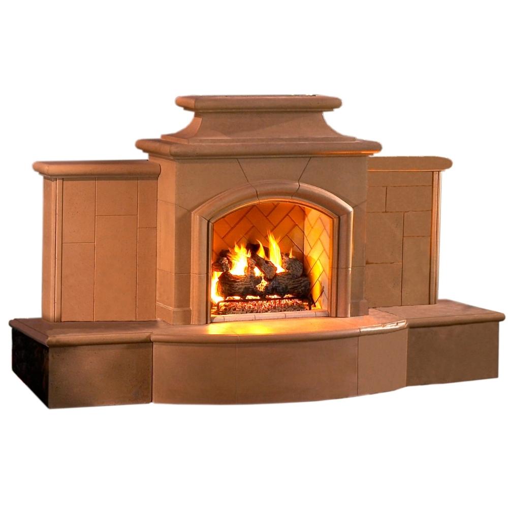 American Fyre Designs Grand Mariposa 113" Free Standing Outdoor Gas Fireplace