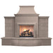 American Fyre Designs Grand Petite Cordova 127" Recessed Hearth Outdoor Gas Fireplace